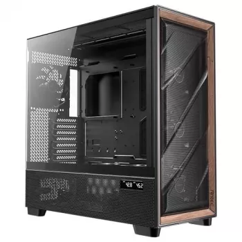 Antec Flux Pro Noctua Edition Full Tower Case, Black/Wood, su Noctua NA-FH1 Fan Hub