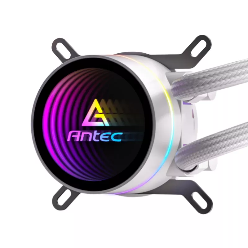 Antec Luna 360 ARGB All-in-One skysčio aušintuvas CPU - baltas, 360mm radiatorius, 3x120mm ARGB PWM ventiliatoriai, suderinamas su Intel ir AMD