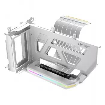 Antec SHIFT ARGB vertikalus GPU laikiklis su PCIe 4.0 keltuvu – baltas