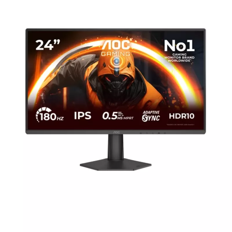 AOC 24G50F Gaming Monitor 60.5 cm (23.8 colio) Full HD IPS 180Hz 4ms HDR HDMI DisplayPort VESA