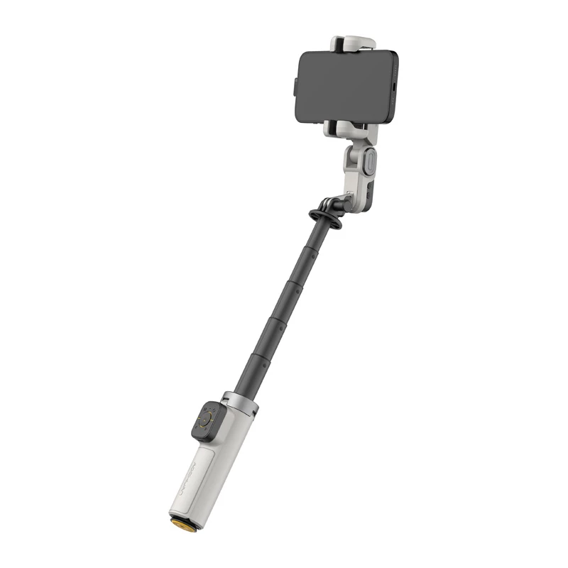 AOCHUAN M3 Pro gimbalinis AI stovas „Selfie Stick“ 180 cm su LED lempa ir RGB apšvietimu, juoda