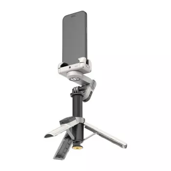 AOCHUAN M3 Pro gimbalinis AI stovas „Selfie Stick“ 180 cm su LED lempa ir RGB apšvietimu, juoda