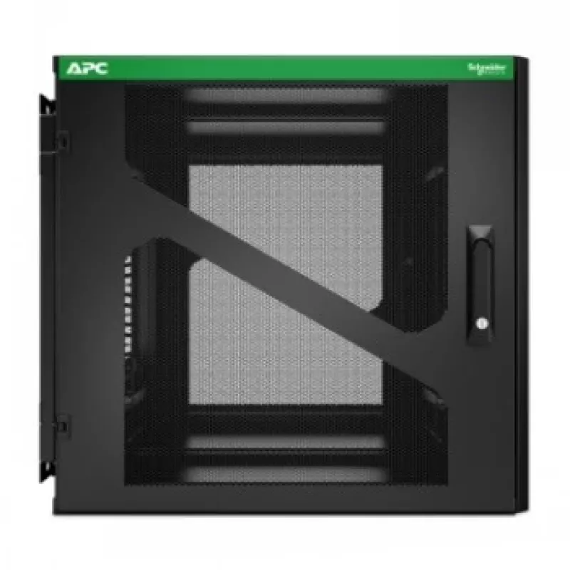 APC NetShelter 12U sieninis stelažo korpusas su šoniniu UPS montavimu, juodas