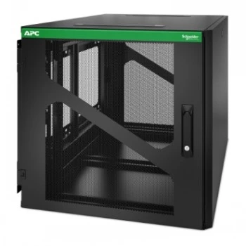 APC NetShelter 12U sieninis stelažo korpusas su šoniniu UPS montavimu, juodas