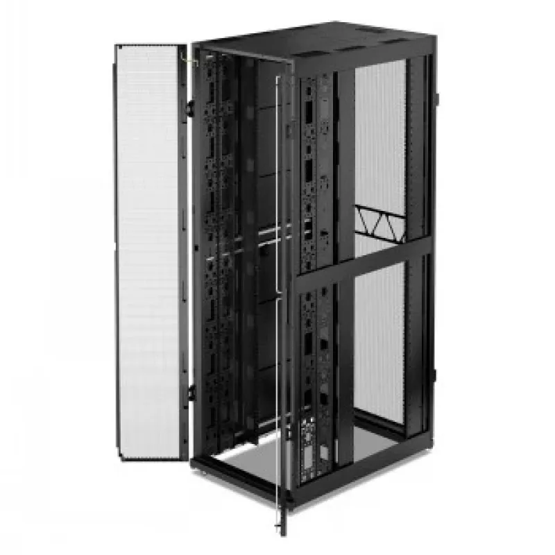 APC NetShelter SX Server Rack Gen 2, 52U, 2436H x 750W x 1200D mm, su šoninėmis plokštėmis