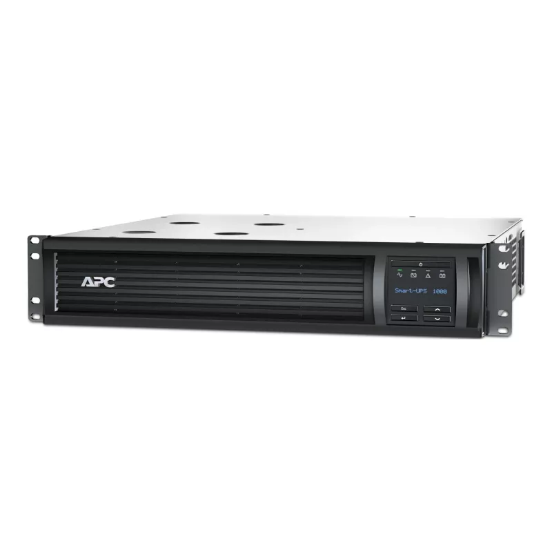 APC Smart-UPS SMT1000RMI2UCR 1500 VA 1000 W linijinis-interaktyvus UPS, montuojamas į stelažą 2U, 4x IEC C13, LCD, SmartConnect, SmartSlot, AVR
