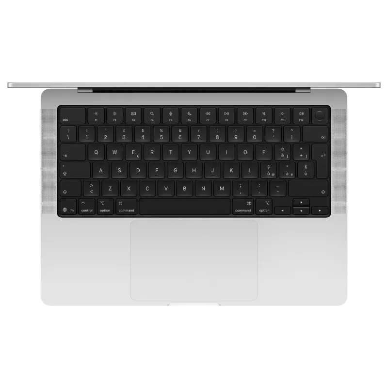 Apple MacBook Pro 14.2 inch M5 10-Core CPU/10-Core GPU/16-Core Neural Engine, 16GB RAM, 2TB SSD, sidabrinis, be maitinimo adapterio, vokiškas išdėstymas