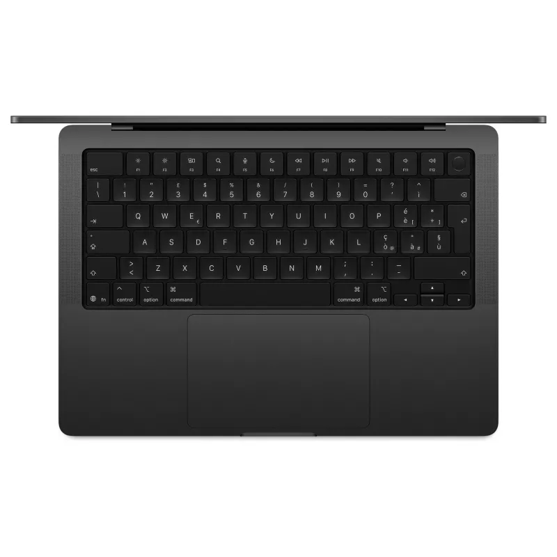 Apple MacBook Pro 14 M5 Space Black, 24GB RAM, 4TB SSD, vokiška klaviatūra, Nano-texture stiklas, 70W USB-C maitinimas