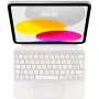 Apple Magic Keyboard Folio su Trackpad - britų anglų (QWERTY) - balta - skirta iPad (10 kartos)