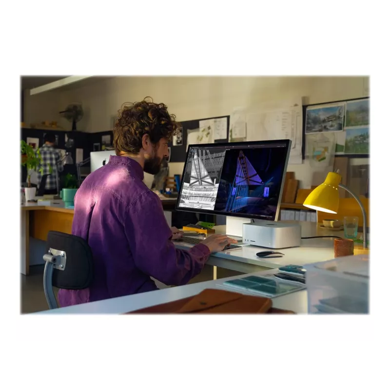 Apple Studio Display 27 colių 5K Retina monitorius, standartinis stiklas, sidabrinis, reguliuojamo pasvirimo stovas