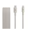 Apple USB-C į Lightning laidas (1m) MDGL4ZM/A - Baltas - Pintas nailonas - MFi sertifikuotas