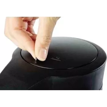 APS Budget Pump Pot 10915, 2,2 l, 17 puodelių, nerūdijančio plieno su plastikiniu dangteliu, sidabrinis/juodas
