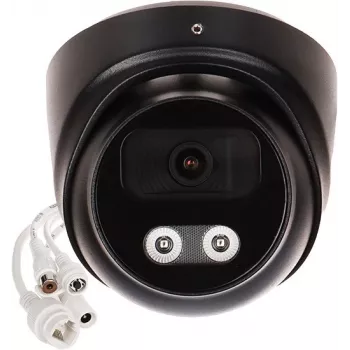 APTI-AI803V2-28W-BLACK 8MP 4K UHD IP kupolinė kamera su 2,8 mm fiksuotu objektyvu, PoE, IP67, IK10, juoda