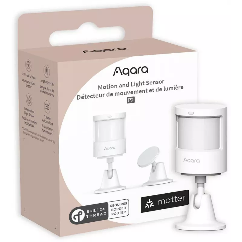 Aqara judesio ir šviesos jutiklis P2 - Thread, Bluetooth 5.0, baltas