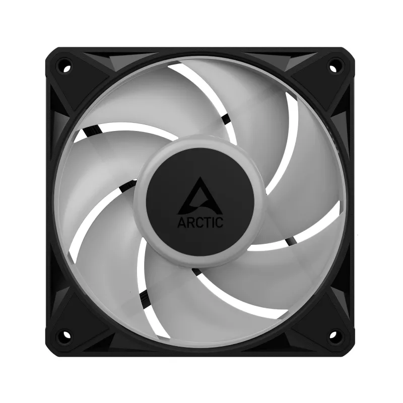Arctic BioniX P12 A-RGB 120mm PWM ventiliatorius su Daisy Chain, 400-2300 RPM, 77.6 CFM, juodas