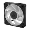 Arctic BioniX P12 A-RGB 120mm PWM ventiliatorius su Daisy Chain, 400-2300 RPM, 77.6 CFM, juodas
