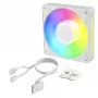 ARCTIC BioniX P12 A-RGB baltas 120mm PWM korpuso ventiliatorius, 450-3000 RPM, adresuojamas RGB, Daisy Chain