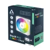 Arctic BioniX P12 A-RGB White 3-Pack – 120mm PWM Case Fan su Addressable RGB ir Daisy Chain, 450-3000 RPM