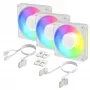 Arctic BioniX P12 A-RGB White 3-Pack – 120mm PWM Case Fan su Addressable RGB ir Daisy Chain, 450-3000 RPM