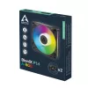 Arctic BioniX P14 A-RGB 140mm PWM Case Fan su Daisy Chain, 400-2500 RPM, 186 m³/h, juodos spalvos