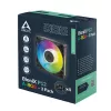 Arctic BioniX P14 A-RGB 140mm PWM ventiliatorius 3 vnt. - juodas - adresuojamas RGB, 2500 RPM, 186 m³/h
