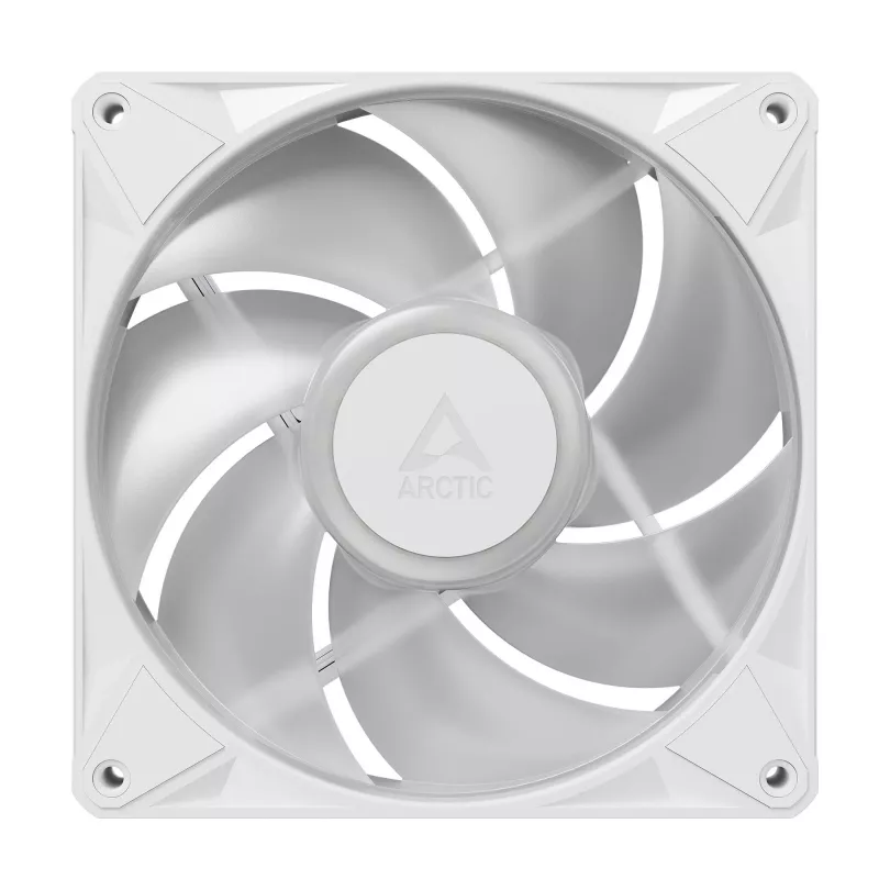 Arctic BioniX P14 A-RGB (White) 3-Pack | 140 mm PWM korpuso ventiliatorius su A-RGB apšvietimu, 400–2500 RPM