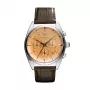 Armani AR0395 Vyriškas kvarcinis chronografo laikrodis 43mm juodas odinis dirželis