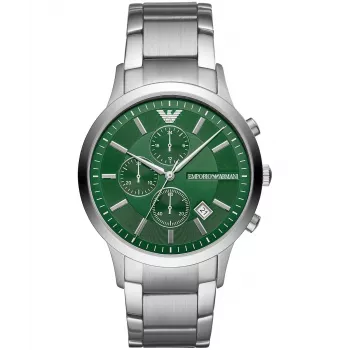 Armani AR11507 Vyrų Kvarcinis Chronografinis Laikrodis 43mm Nerūdijantis Plienas Mėlynas Ciferblatas