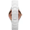ARMANI AR1418 Moteriškas kvarcinis laikrodis 28mm Baltas keramikinis