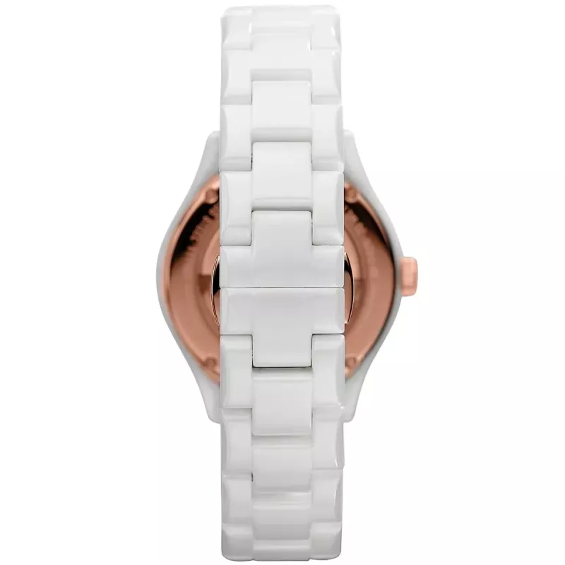 ARMANI AR1418 Moteriškas kvarcinis laikrodis 28mm Baltas keramikinis