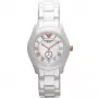 ARMANI AR1418 Moteriškas kvarcinis laikrodis 28mm Baltas keramikinis