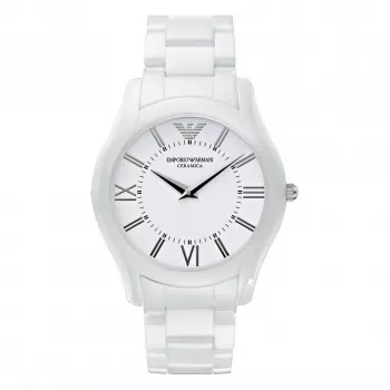 ARMANI AR1442 Vyriškas keraminis laikrodis 42mm juodas ciferblatas chronografas