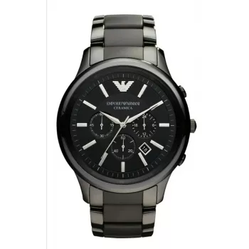 Armani AR1452 Vyriškas keraminis chronografo laikrodis 43mm juodas