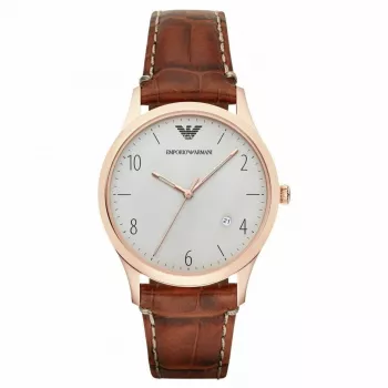 ARMANI AR1866 Vyriškas Renato kvarcinis analoginis laikrodis 40mm nerūdijantis plienas juodas ciferblatas