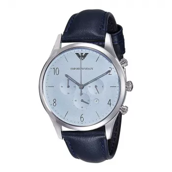 Armani AR1889 Vyriškas chronografinis laikrodis 42mm nerūdijantis plienas juodas ciferblatas