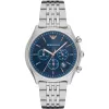 ARMANI AR1974 Vyriškas Chronografo Kvarcinis Laikrodis 43mm Juodas Ciferblatas Odinis Dirželis