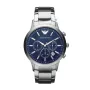 ARMANI AR2448 Vyriškas kvarcinis chronografinis laikrodis 43mm nerūdijantis plienas mėlynas ciferblatas