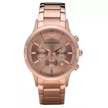 Armani AR2452 Vyriškas chronografinis laikrodis 43mm nerūdijančio plieno mėlynu ciferblatu