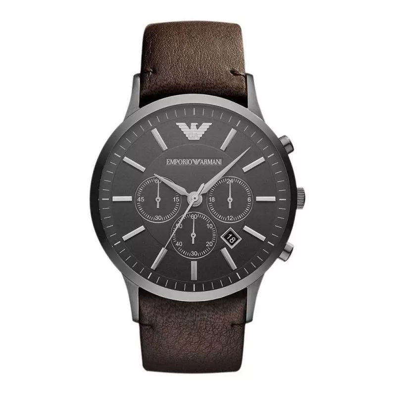 ARMANI AR2462 Vyriškas chronografinis laikrodis 46mm nerūdijantis plienas mėlynas ciferblatas