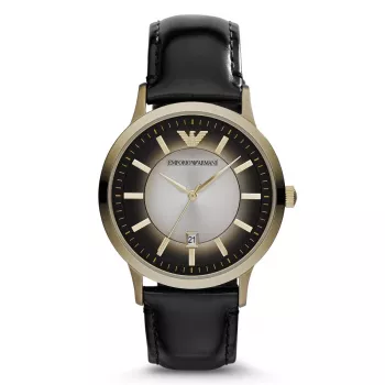 Armani AR2468 Vyriškas laikrodis su mėlynu ciferblatu, nerūdijančio plieno chronografas, 40 mm