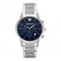 Armani AR2486 Vyriškas kvarcinis chronografo laikrodis 43mm nerūdijantis plienas mėlynas ciferblatas