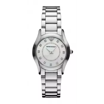 Armani AR3168 Moteriškas kvarcinis laikrodis 29mm Nerūdijantis plienas Rožinis auksas