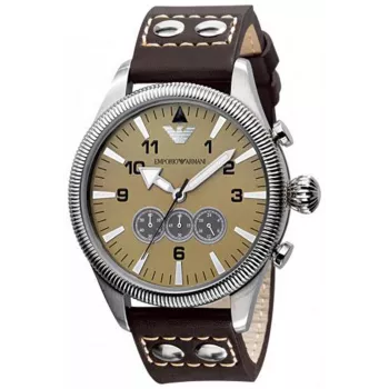 ARMANI AR5837 Vyriškas nerūdijančio plieno chronografo laikrodis 44mm