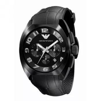 Armani AR5846 Vyriškas analoginis kvarcinis chronografo laikrodis 46mm nerūdijantis plienas rožinio aukso atspalviu