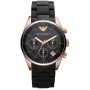 ARMANI AR5906 Moteriškas Rožinio Aukso Spalvos Nerūdijančio Plieno Kvarcinis Chronografinis Laikrodis