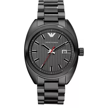Armani AR5910 Vyriškas kvarcinis chronografo laikrodis 44mm juodai jonais dengtas nerūdijantis plienas
