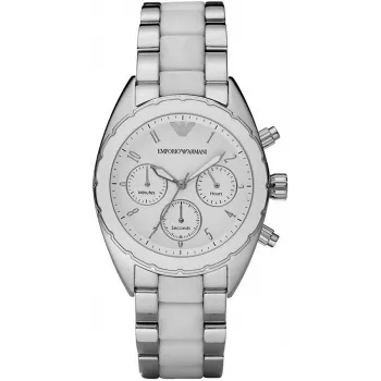 Armani AR5940 Moteriškas kvarcinis chronografo laikrodis 42mm Rožinis auksas Nerūdijantis plienas