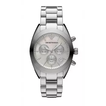 ARMANI AR5960 Moteriškas Rožinio Aukso Spalvos Nerūdijančio Plieno Kvarcinis Chronografinis Laikrodis 38mm