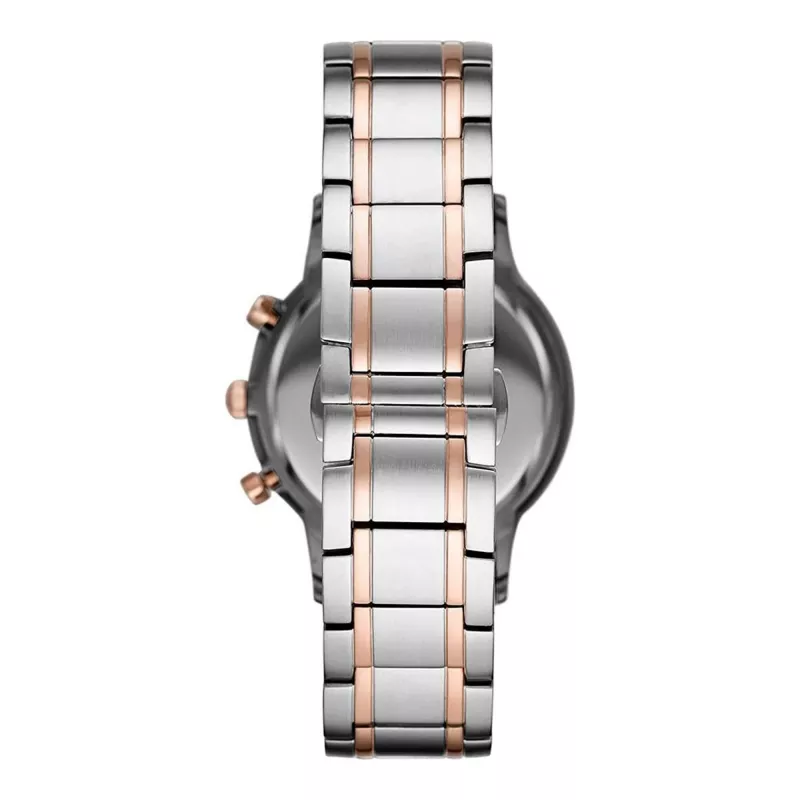 ARMANI AR80025 Vyriškas kvarcinis chronografo laikrodis 43mm nerūdijančio plieno mėlynu ciferblatu