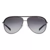 ARMANI EXCHANGE AX2002-60992V Unisex Akiniai - Matinio Juodo Metalo Rėmelis su Tamsiai Pilkais Veidrodiniais Sidabriniais Lęšiais